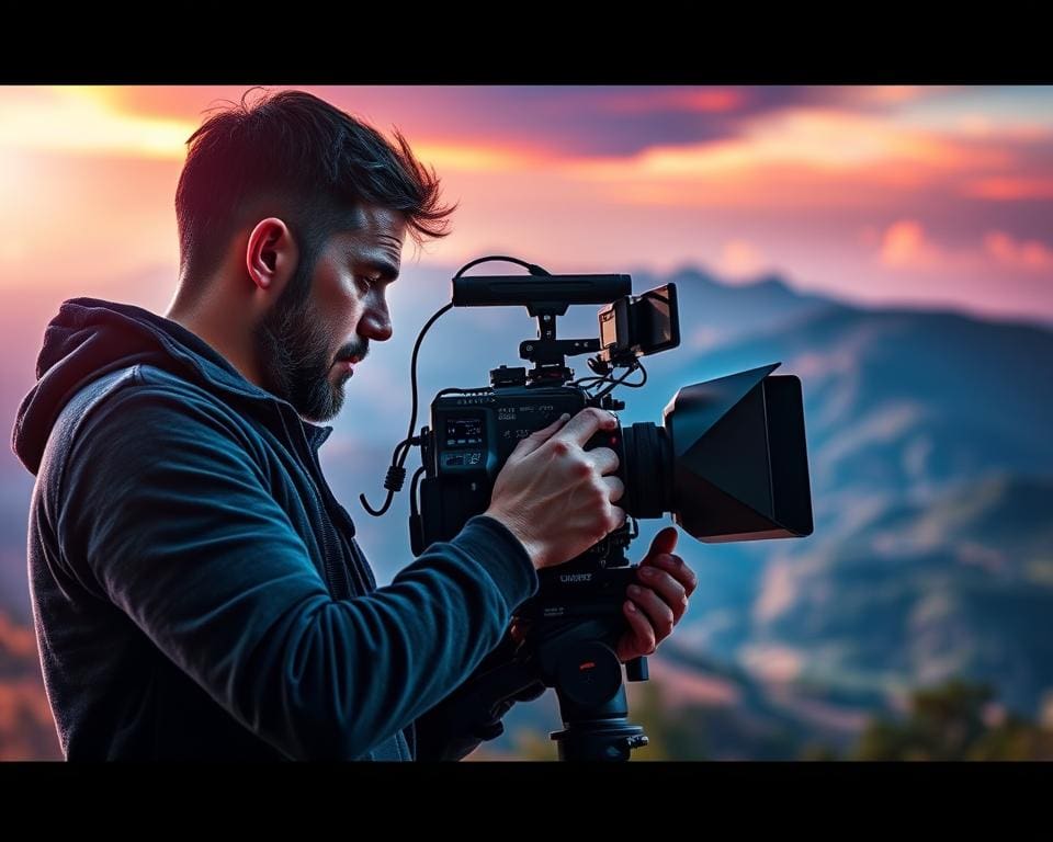 Kameramann Bildgestaltung beim Filmen