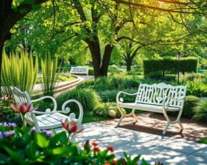 Outdoor-Bänke von Lafuma: Entspannen im Garten