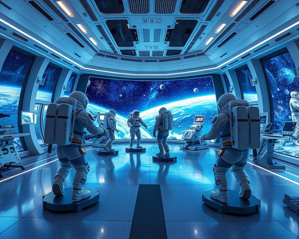 Astronautentraining und Simulationen