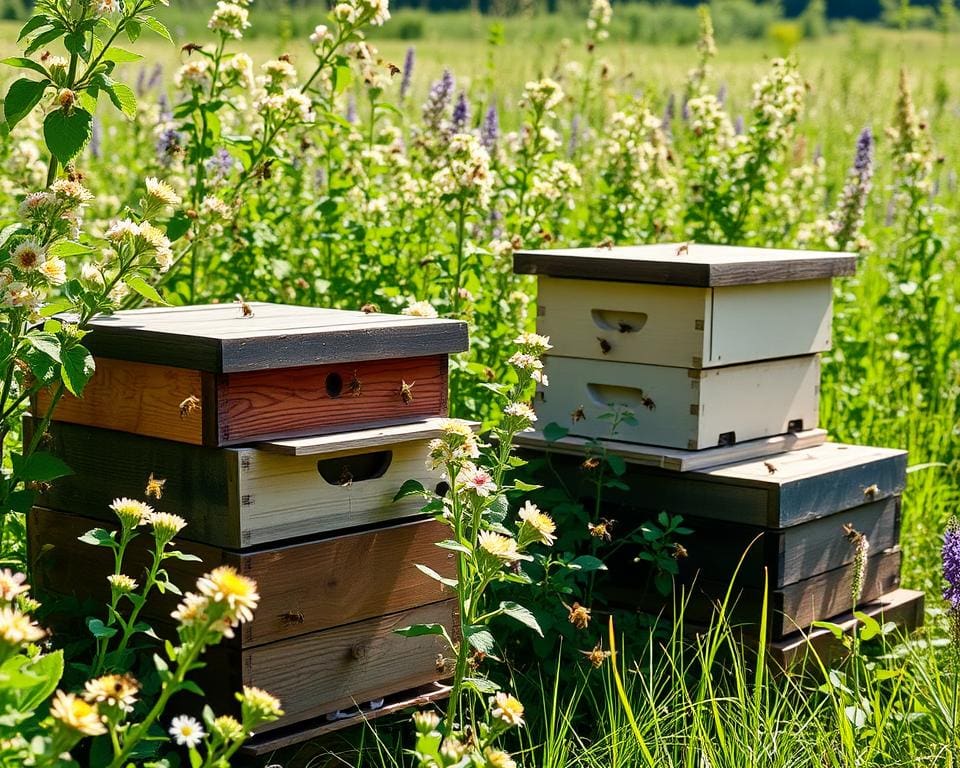 Imker Bienenstöcke und Bienenrasse