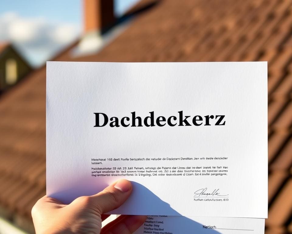 Dachdeckerlizenz